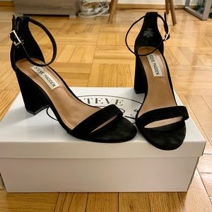 Steve Madden Declair Nubuck Block Heel Sandals